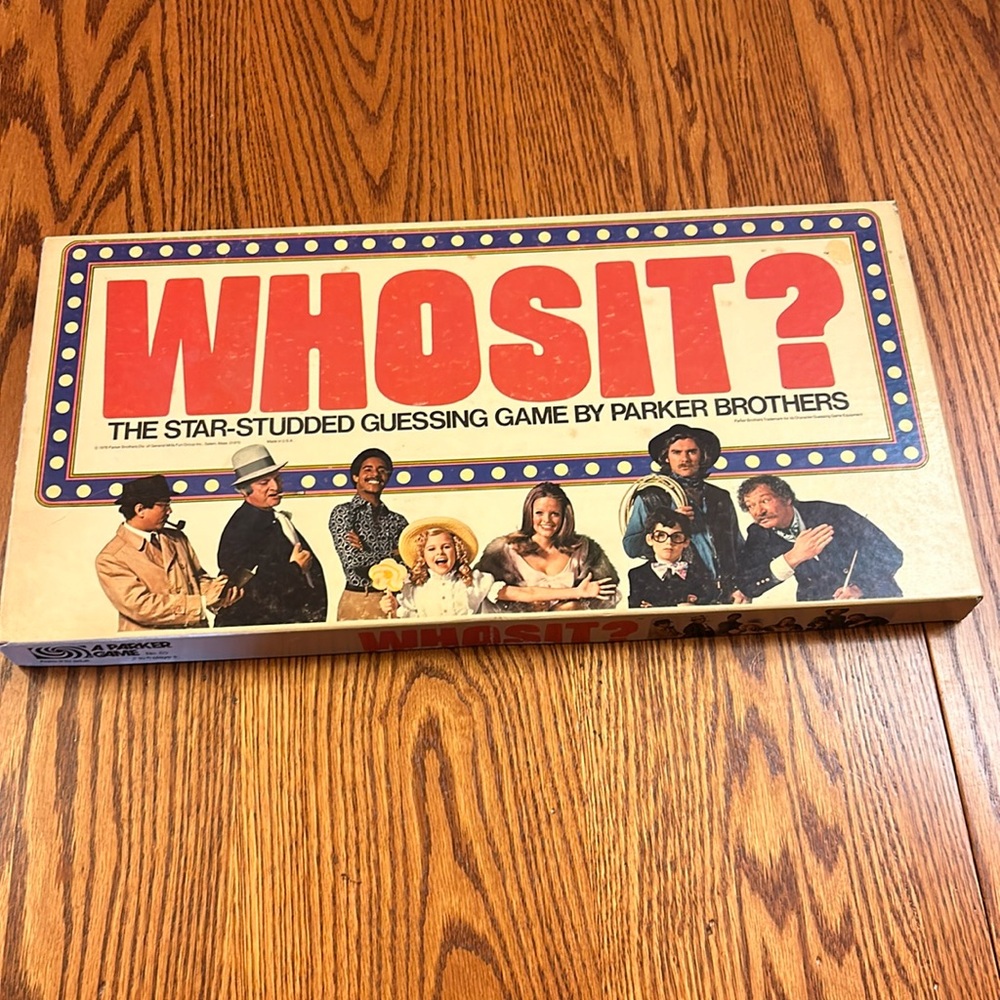 Vintage 1976 Whosit? The Star-Studded Guessing Game by Parker Brothers No 50